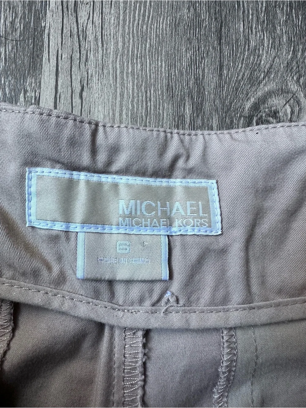 High-Waist Paperbag Tie Belt Shorts - Light Beige